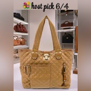 Marc Jacobs leather tote bag • camel color